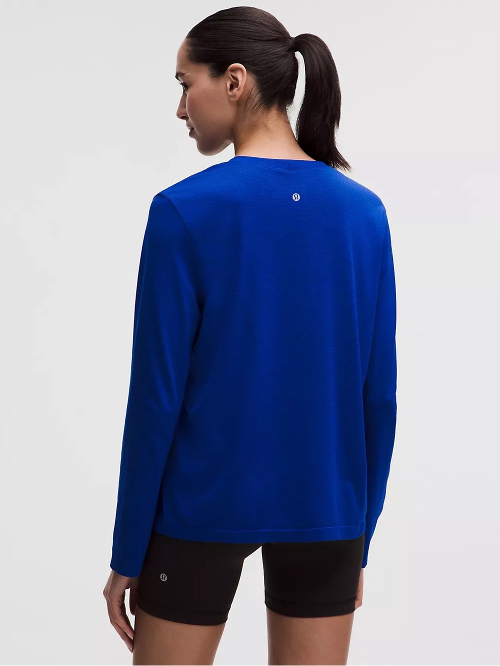 Lululemon Swiftly Relaxed Long Sleeve Shirt Size 8 NWT Clubhouse Blue/Jet Stream - Picture 5 of 10